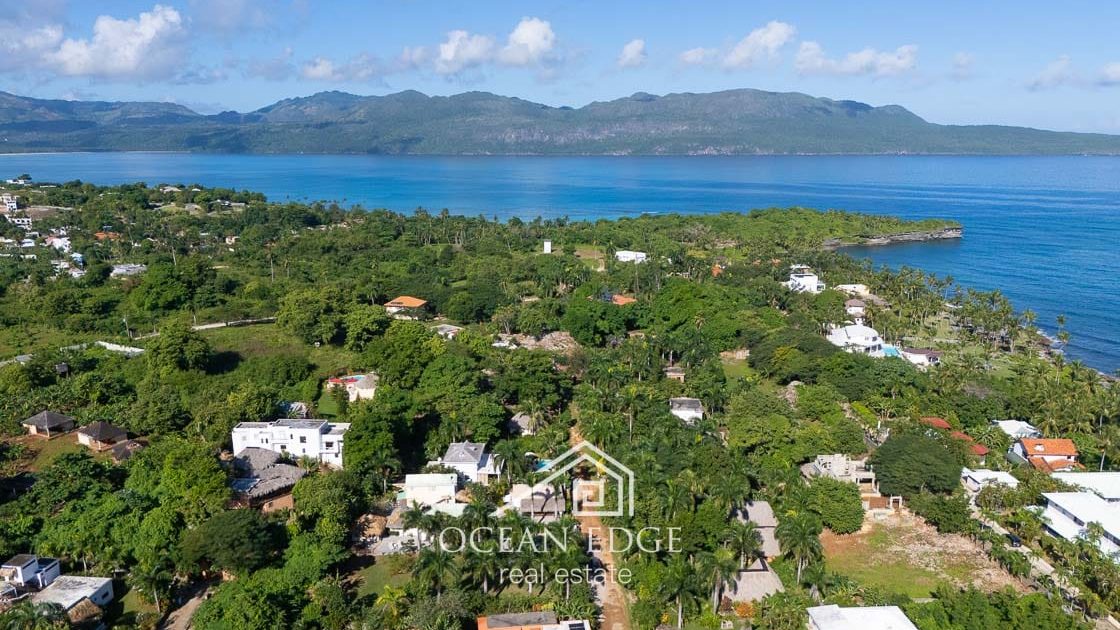 1-bed caribbean style villa near Playa Grande & Playita-las-galeras-ocean-edge-real-estate-drone