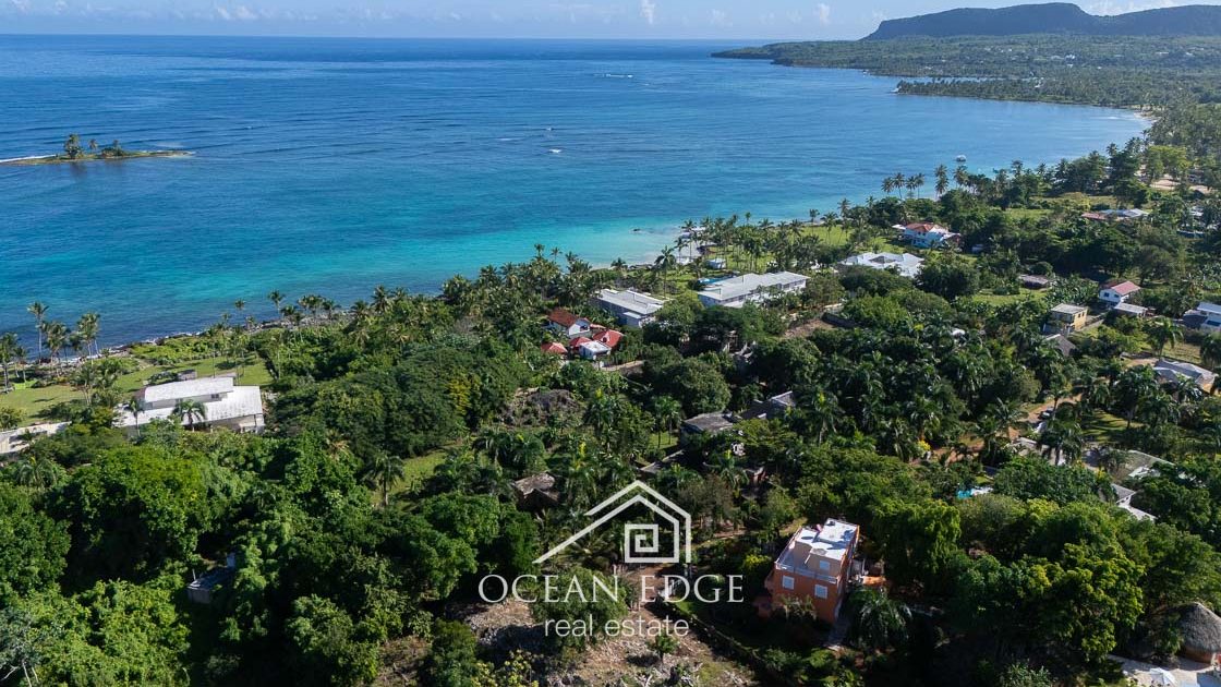 1-bed caribbean style villa near Playa Grande & Playita-las-galeras-ocean-edge-real-estate-drone