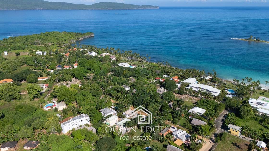 1-bed caribbean style villa near Playa Grande & Playita-las-galeras-ocean-edge-real-estate-drone