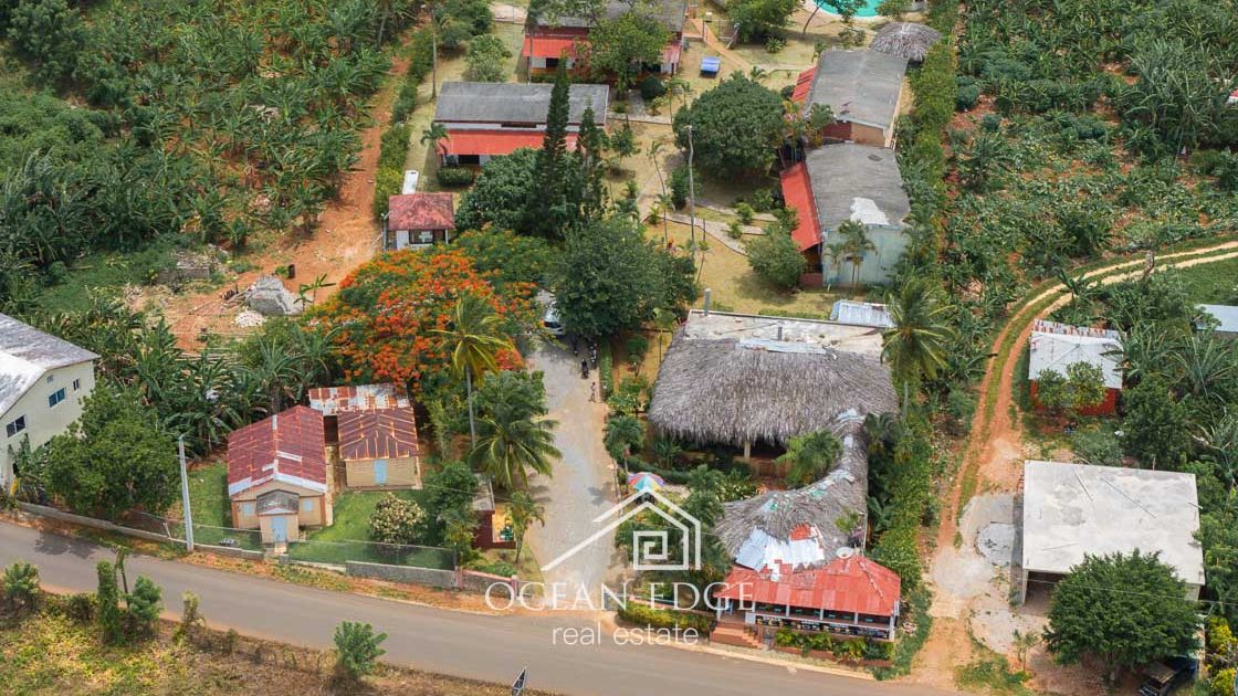 Hotel-Restaurant-with-ocean-view-to-Playa-Rincon-las-galeras-ocean-edge-real-esate-drone