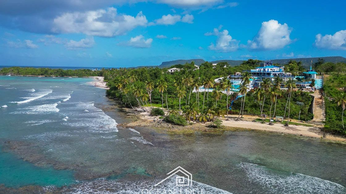 Unique Beachfront Hotel with Breathtaking Ocean view-drone